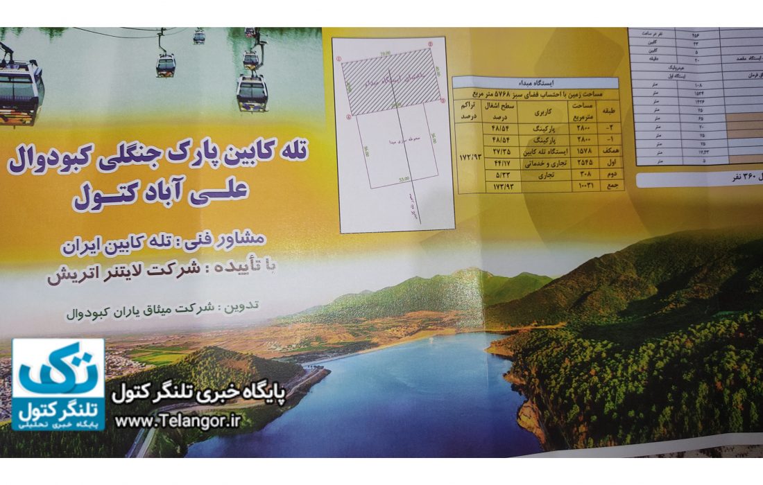 طرح تله کابین علی آباد کتول / در مسیر توسعه و پیشرفت شهرستان