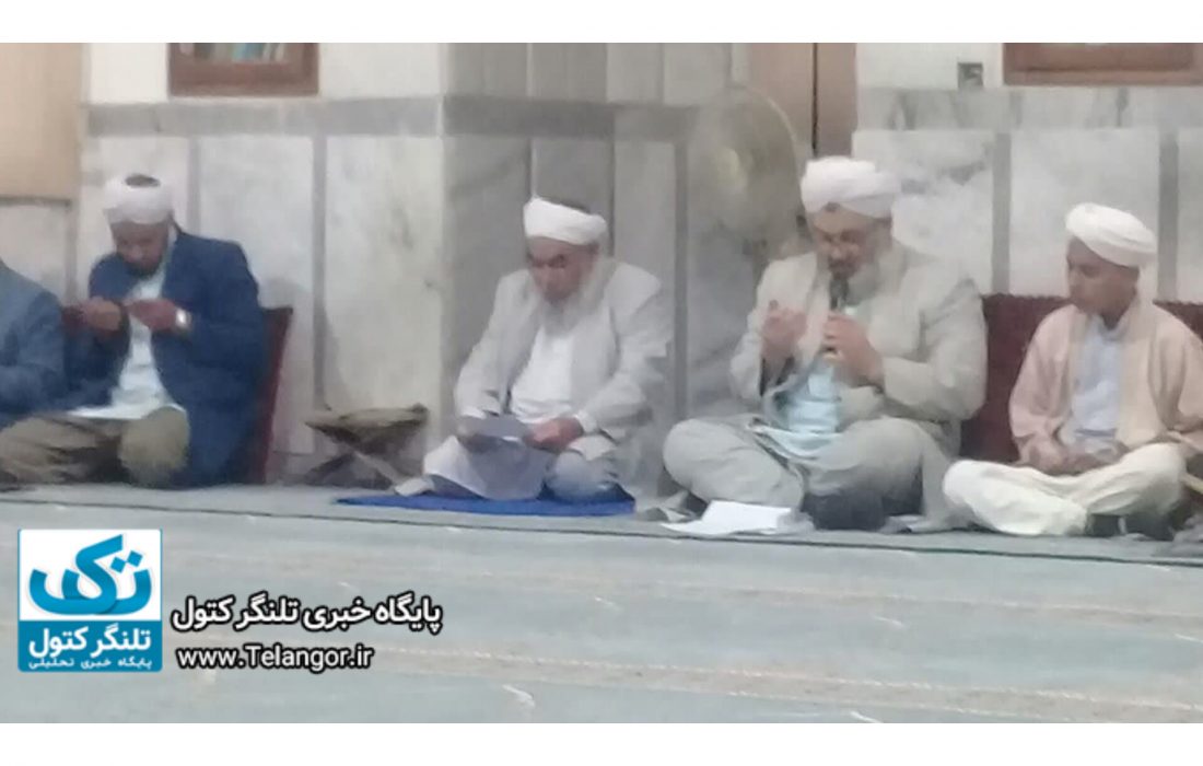 مراسم معنوی نیمه شعبان در مسجد اهل سنت روستای ازادتپه