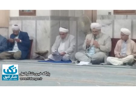مراسم معنوی نیمه شعبان در مسجد اهل سنت روستای ازادتپه