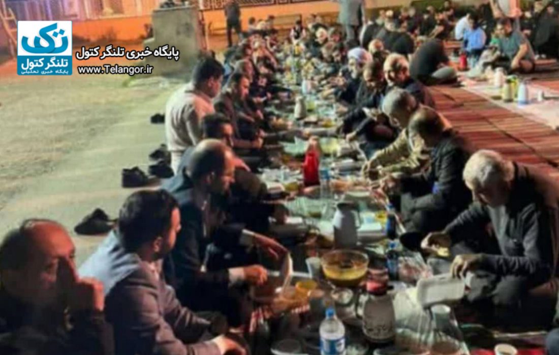 مراسم افطاری درمحوطه زمین والیبال چاله باغ گرگان