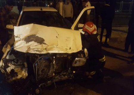 ۲ کشته در برخورد یک ۲۰۶ با خودروهای پارک‌شده یک حادثه در گرگان