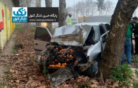 عملیات نجات فنی هلال‌احمر در تصادف روستای حیدرآباد کردکوی